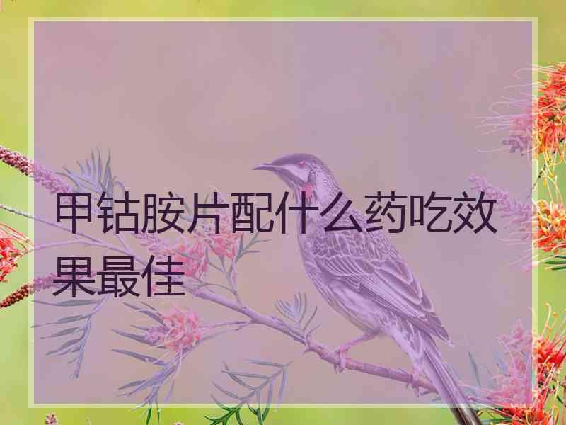 甲钴胺片配什么药吃效果最佳