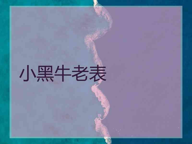 小黑牛老表