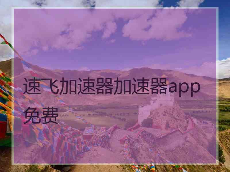 速飞加速器加速器app免费