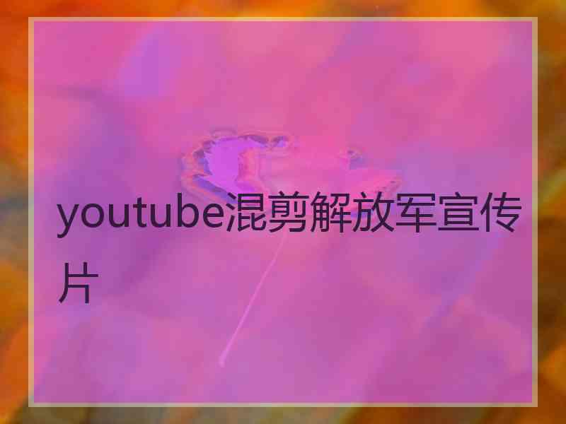 youtube混剪解放军宣传片