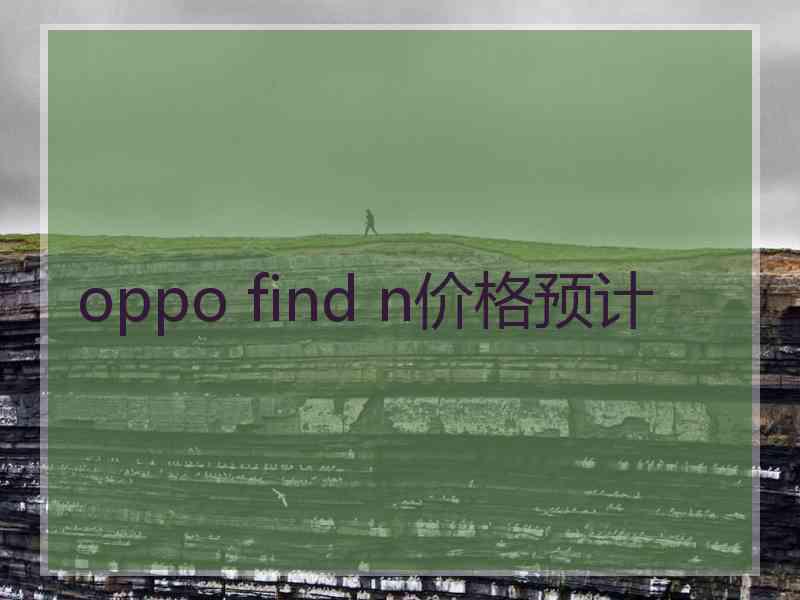 oppo find n价格预计