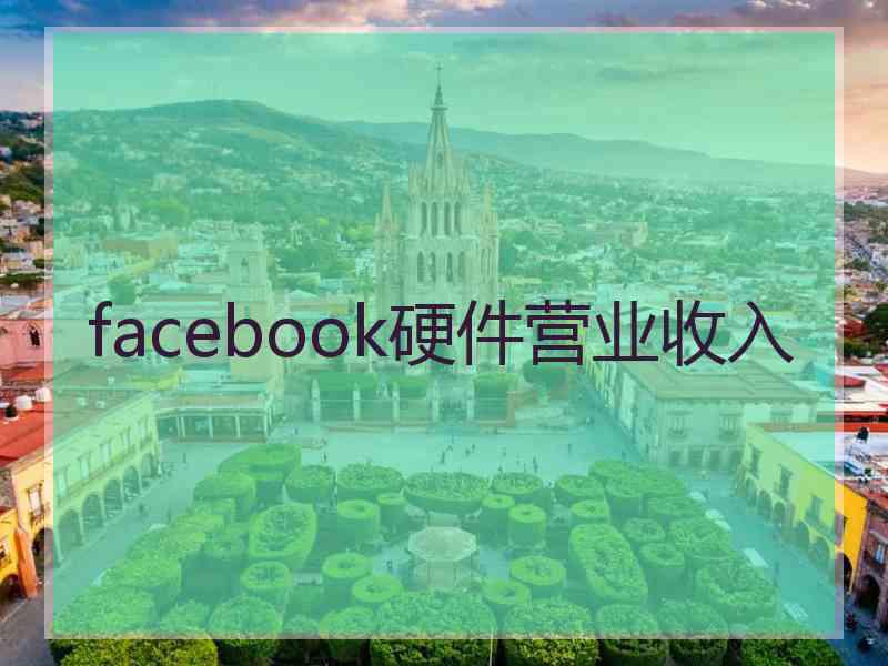 facebook硬件营业收入