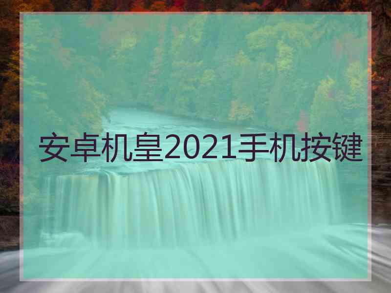 安卓机皇2021手机按键