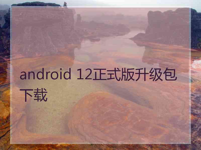 android 12正式版升级包下载