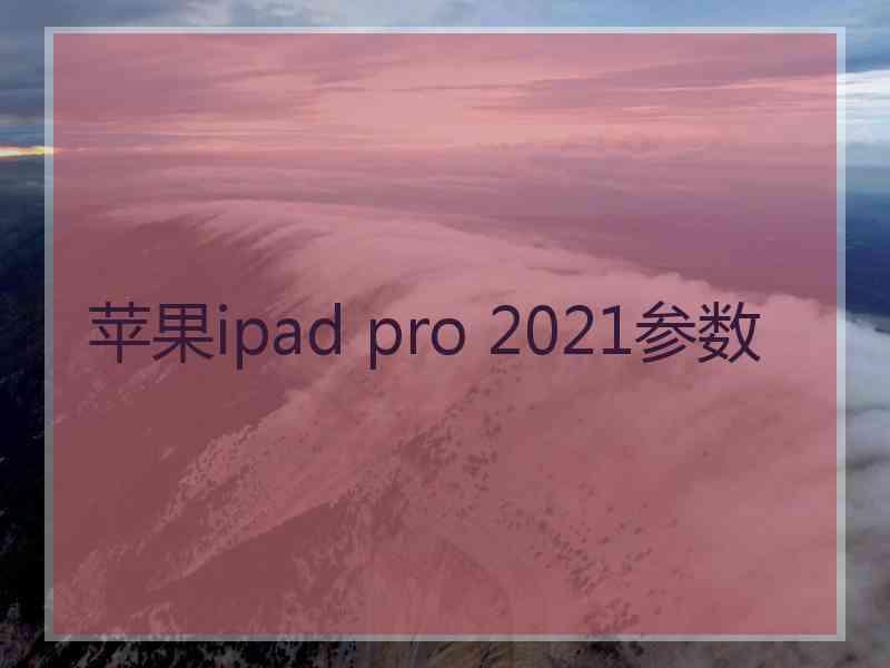 苹果ipad pro 2021参数