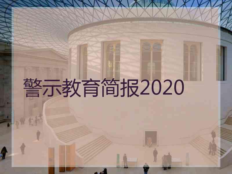 警示教育简报2020