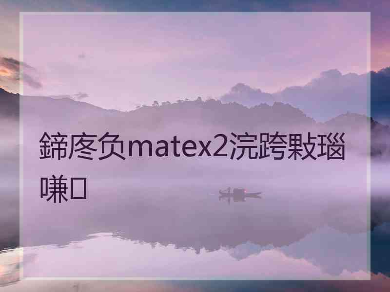 鍗庝负matex2浣跨敤瑙嗛