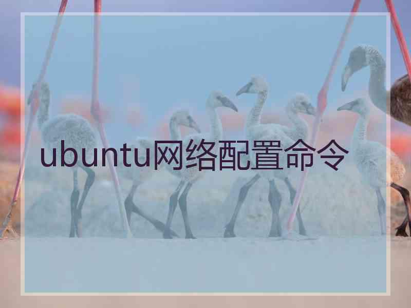 ubuntu网络配置命令