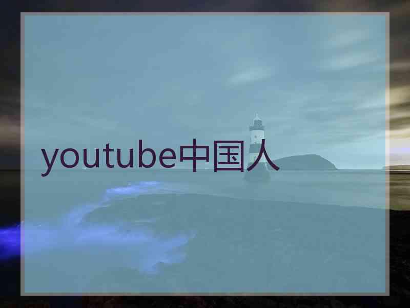 youtube中国人