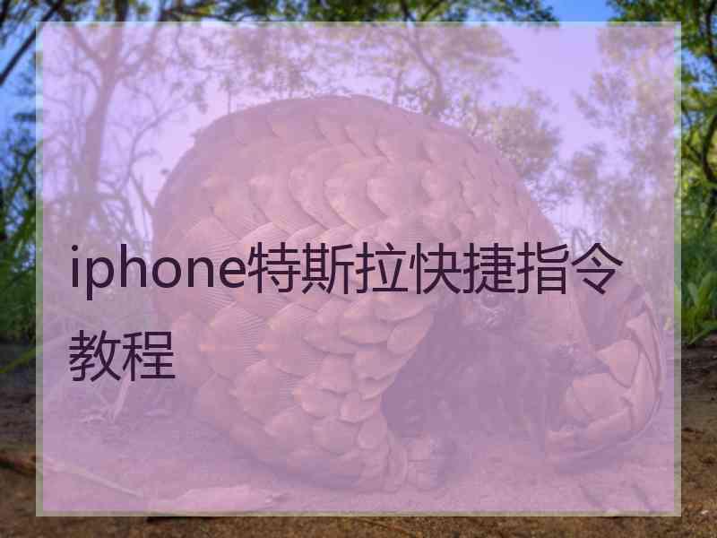 iphone特斯拉快捷指令教程