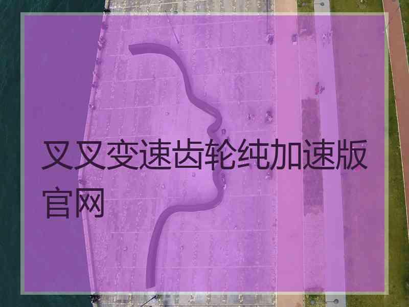 叉叉变速齿轮纯加速版官网