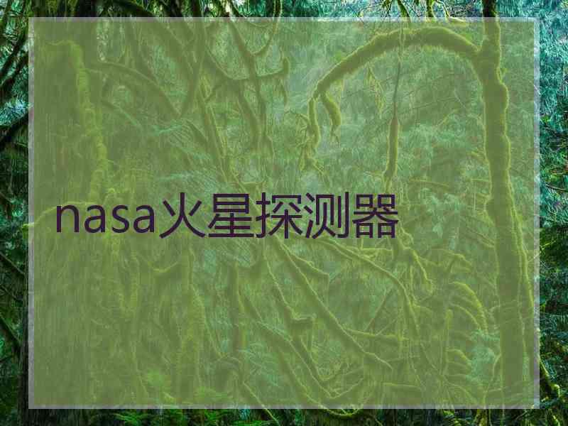 nasa火星探测器