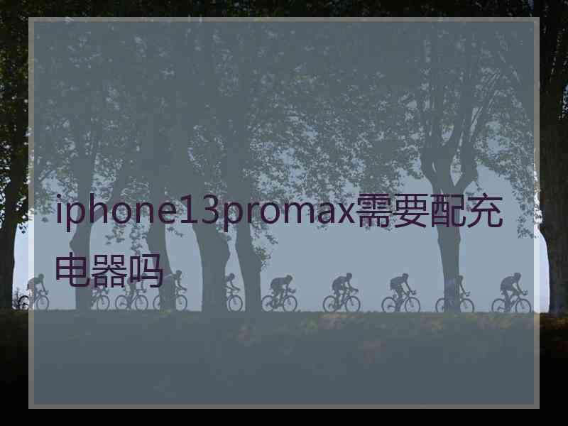 iphone13promax需要配充电器吗