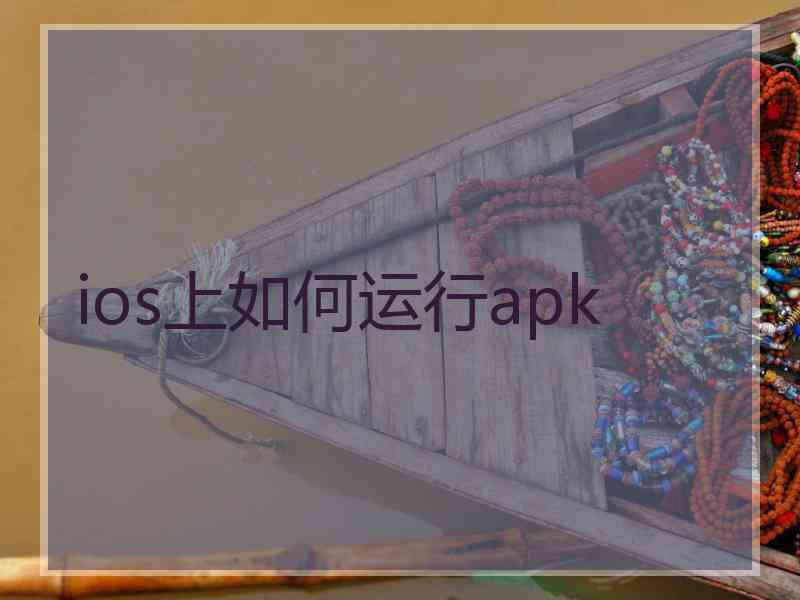 ios上如何运行apk