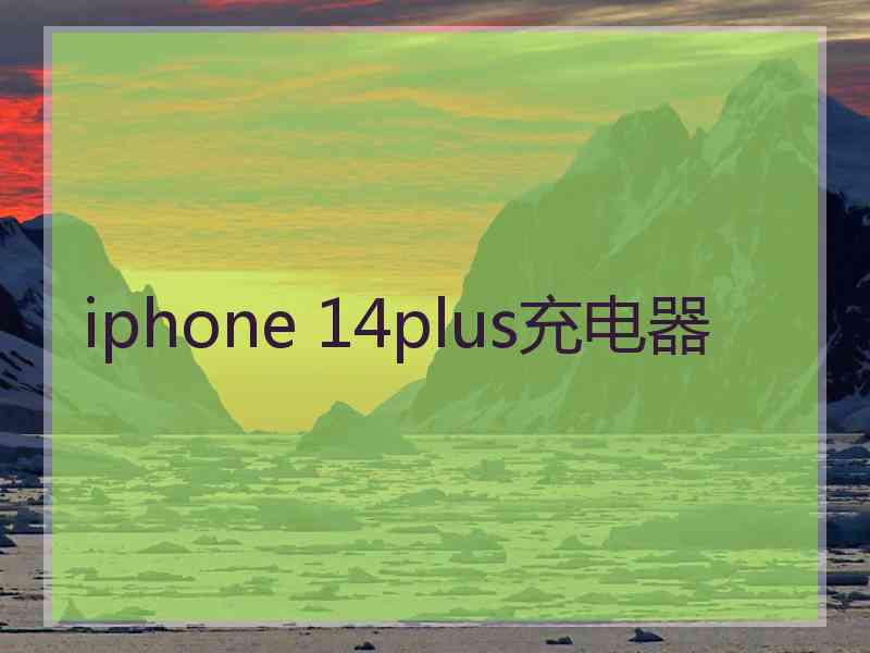 iphone 14plus充电器