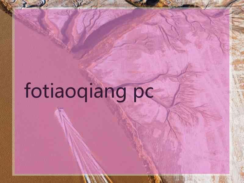 fotiaoqiang pc