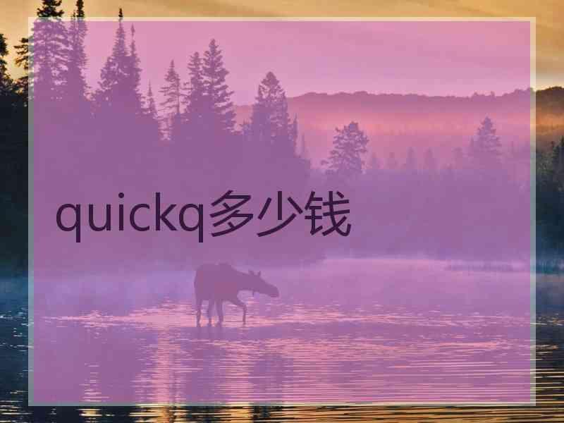 quickq多少钱