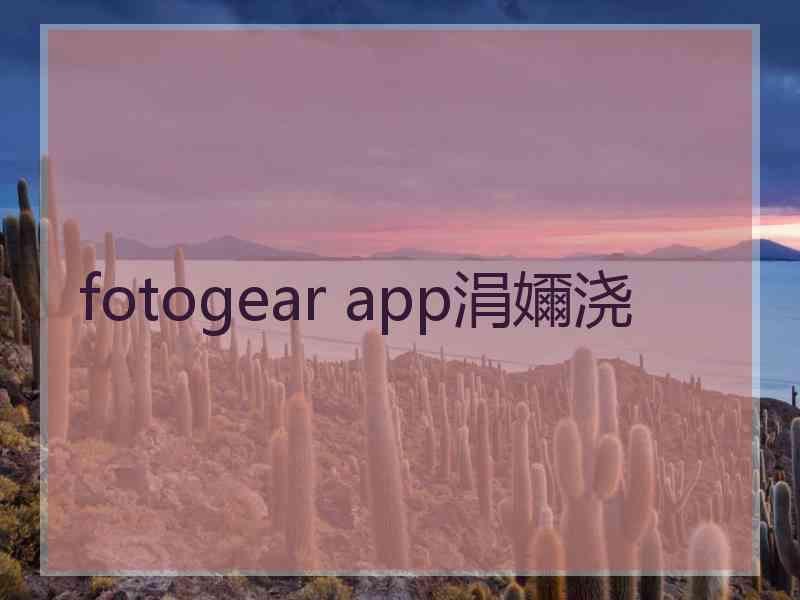 fotogear app涓嬭浇