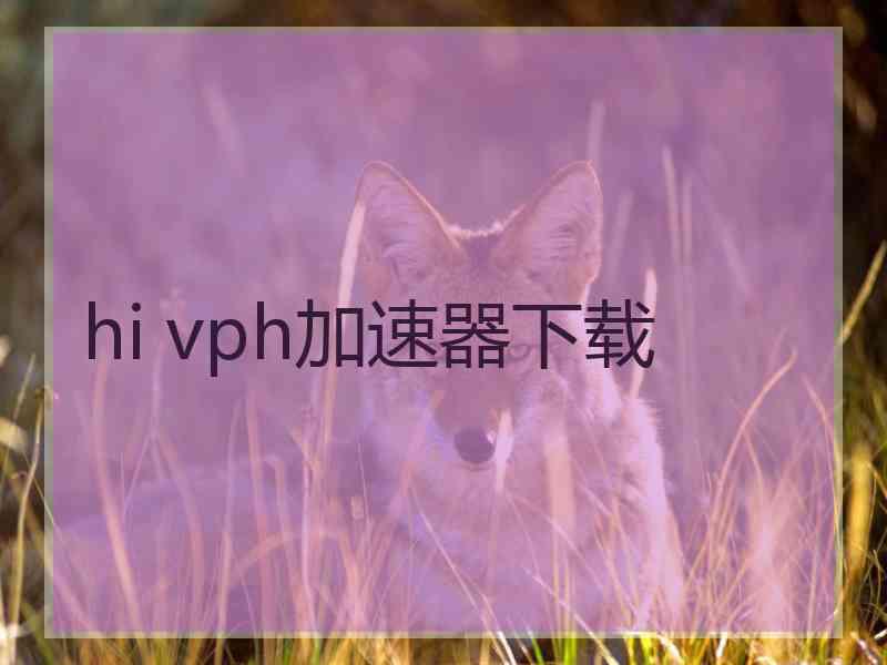 hi vph加速器下载