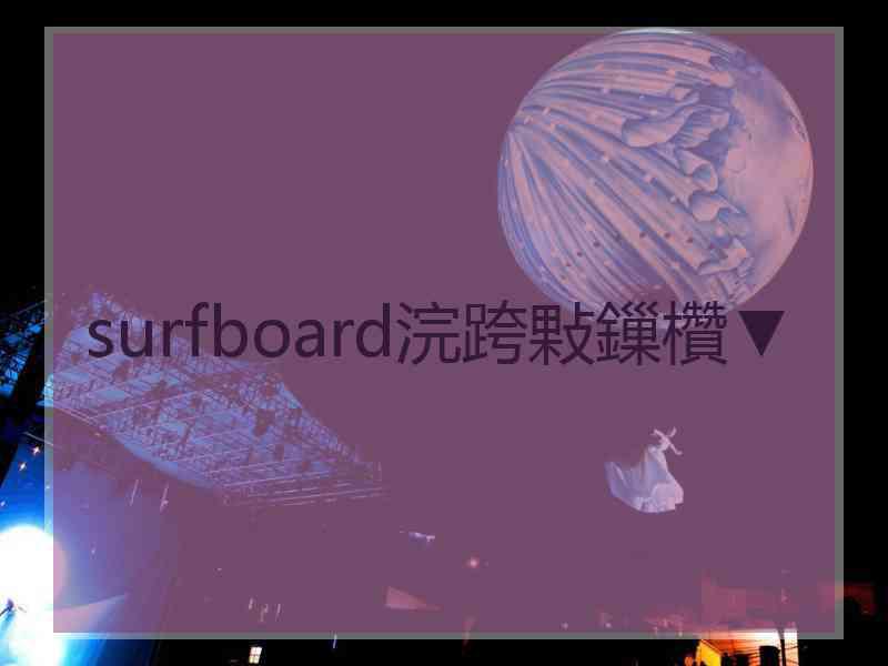 surfboard浣跨敤鏁欑▼