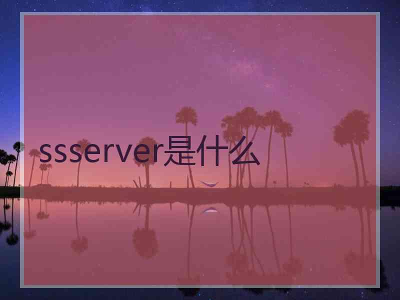 ssserver是什么