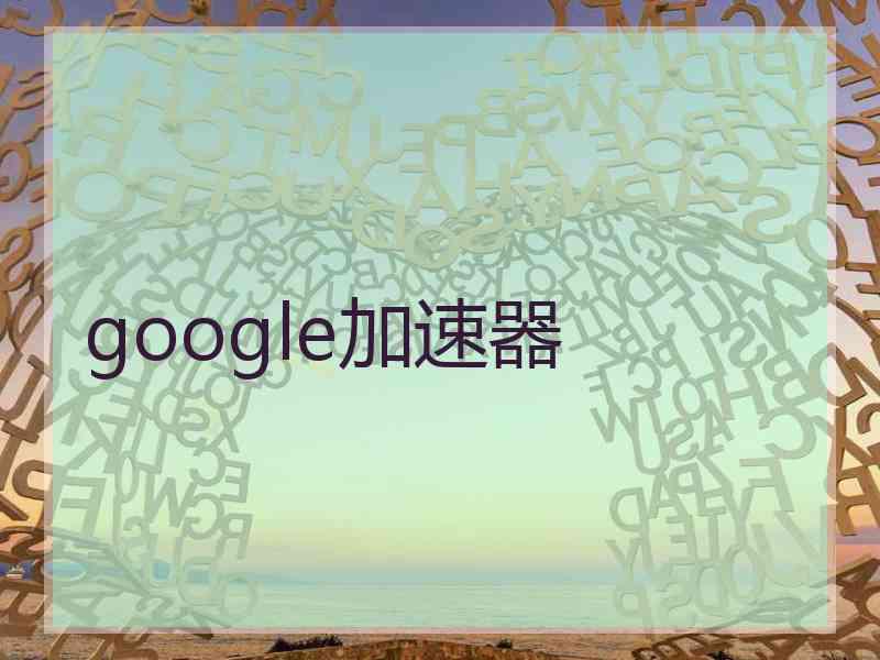 google加速器