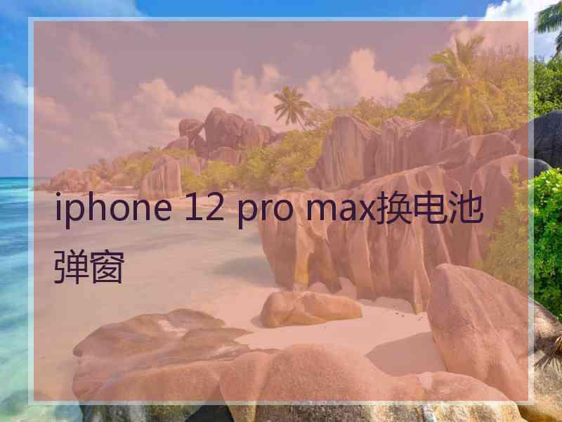 iphone 12 pro max换电池弹窗