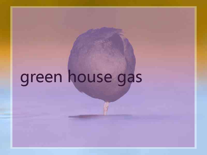 green house gas