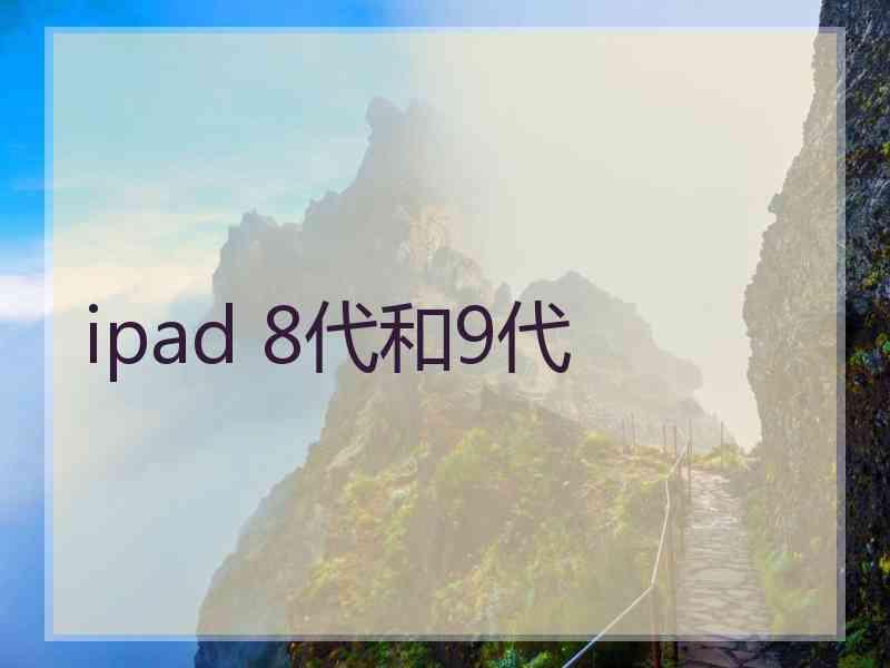 ipad 8代和9代