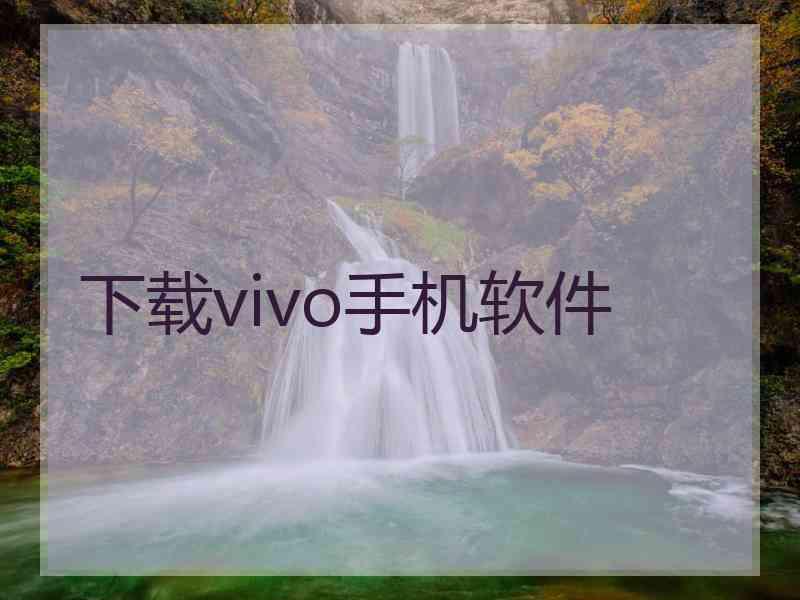 下载vivo手机软件