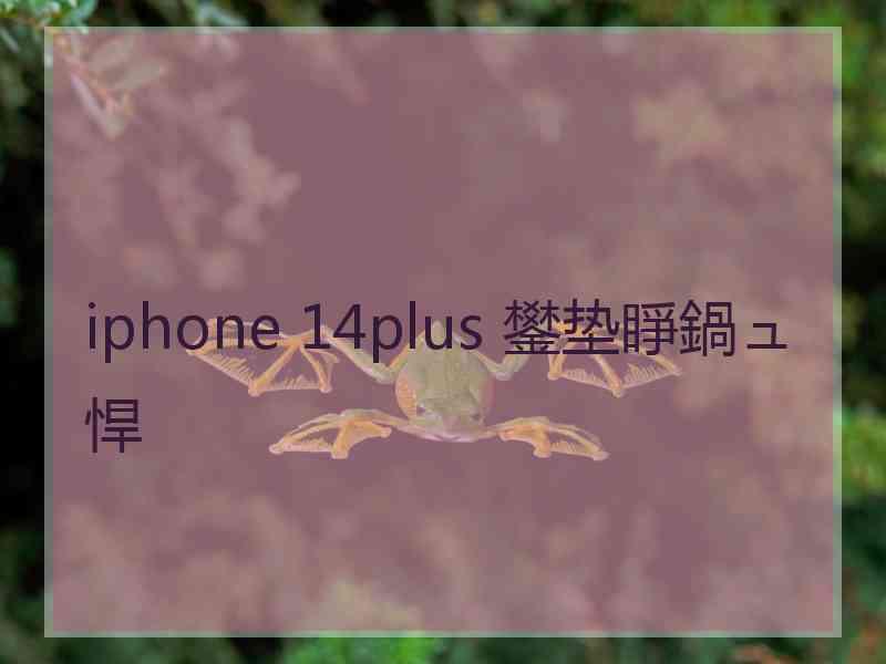 iphone 14plus 鐢垫睜鍋ュ悍