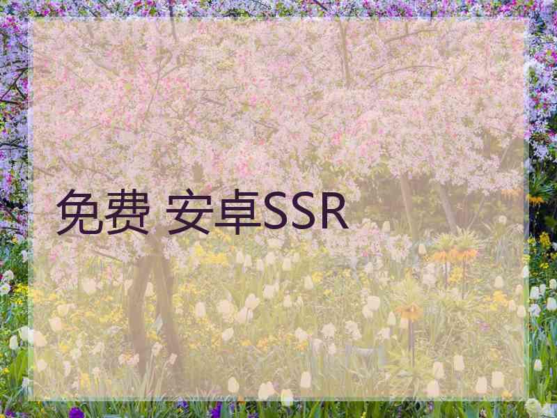 免费 安卓SSR