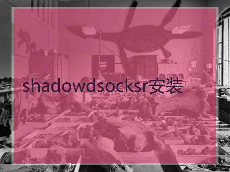 shadowdsocksr安装