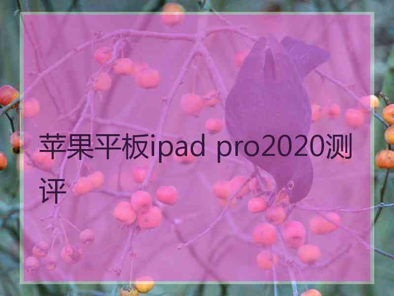 苹果平板ipad pro2020测评