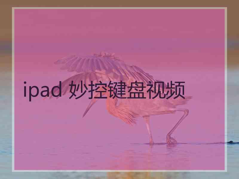 ipad 妙控键盘视频