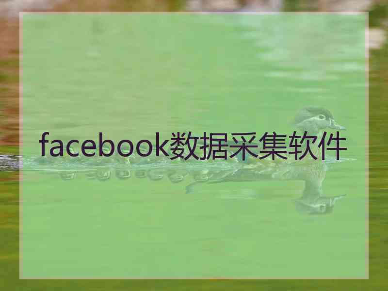 facebook数据采集软件