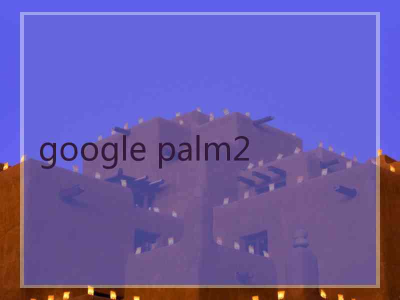 google palm2