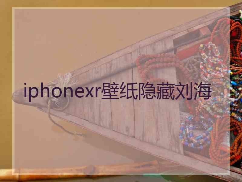 iphonexr壁纸隐藏刘海