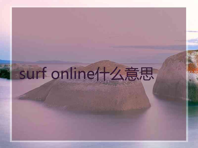 surf online什么意思