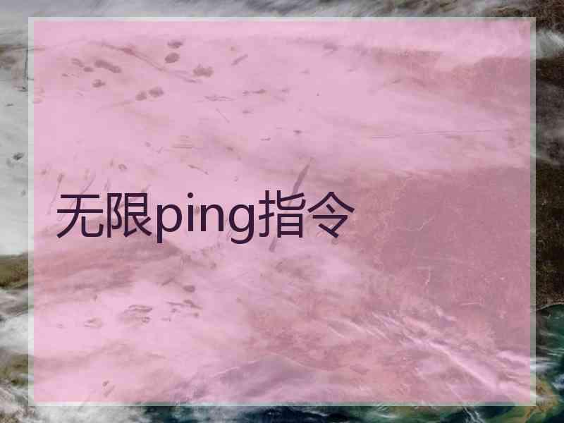 无限ping指令