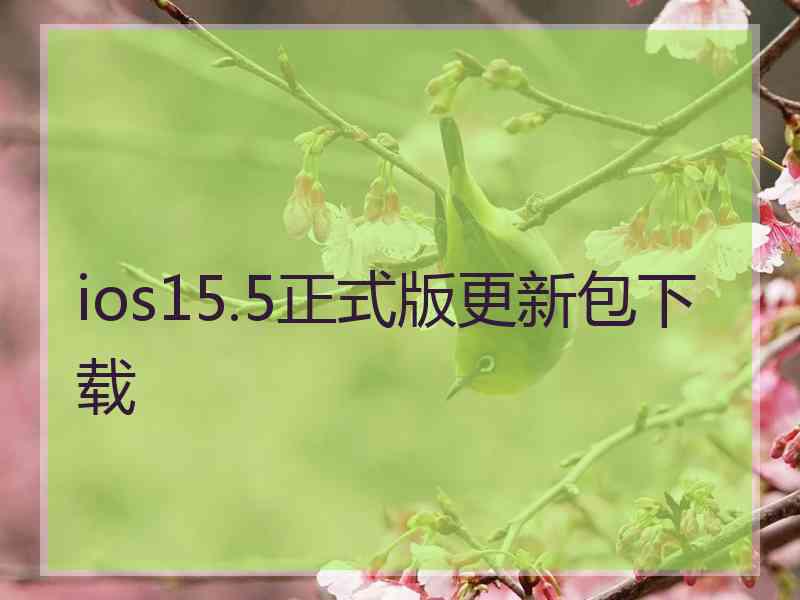 ios15.5正式版更新包下载