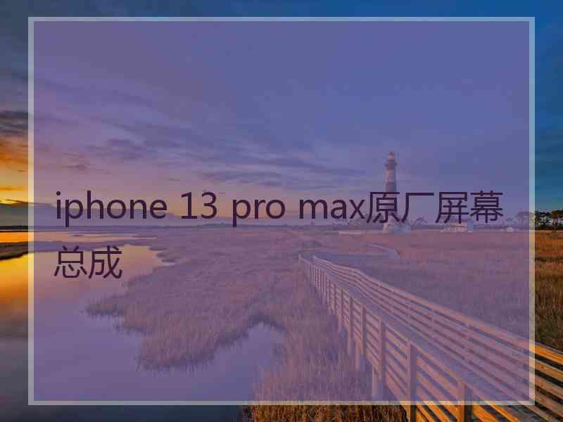 iphone 13 pro max原厂屏幕总成