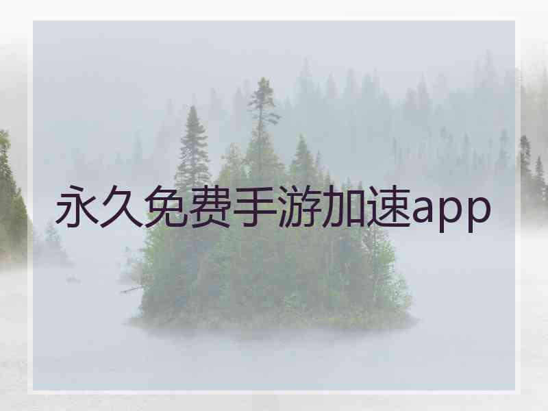 永久免费手游加速app