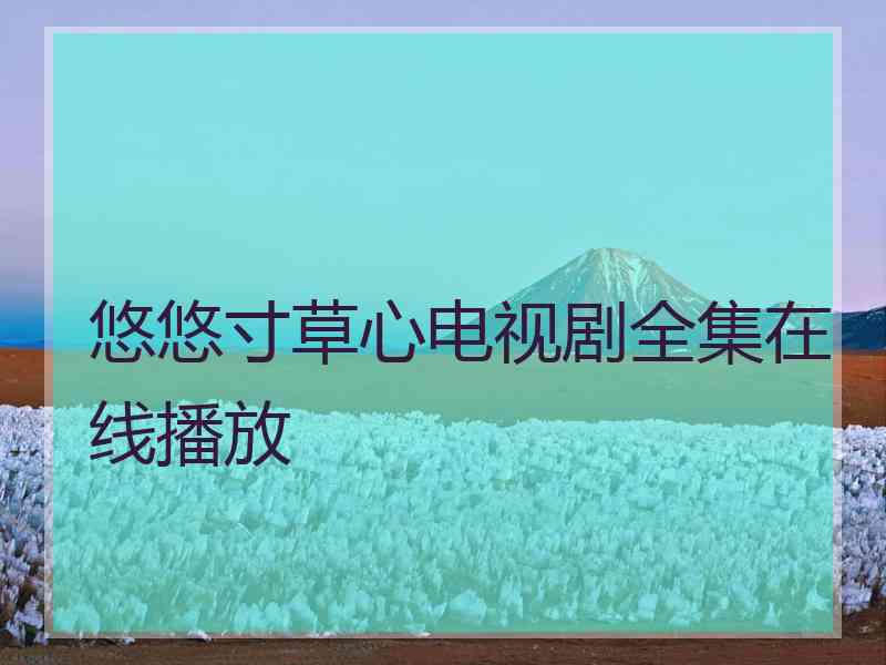 悠悠寸草心电视剧全集在线播放