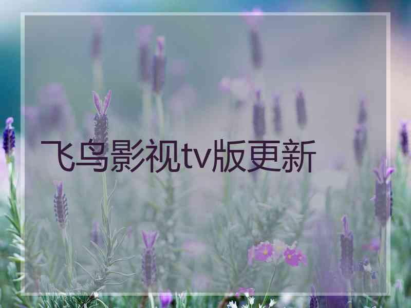 飞鸟影视tv版更新