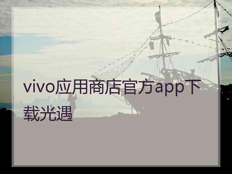 vivo应用商店官方app下载光遇