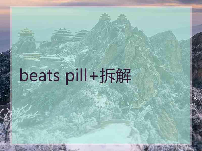 beats pill+拆解