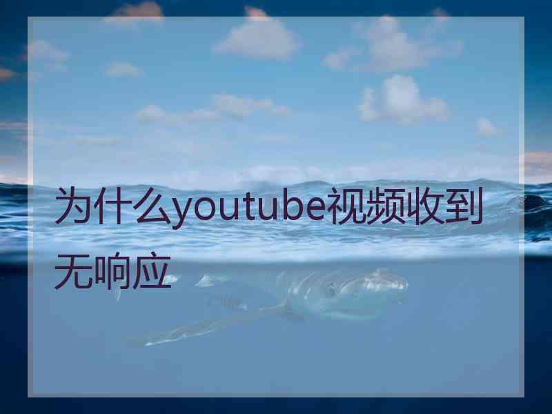 为什么youtube视频收到无响应