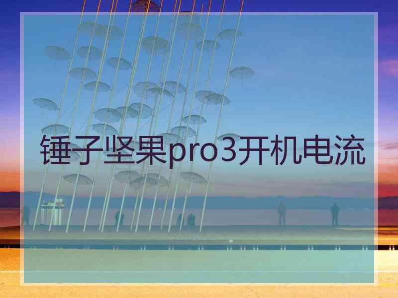 锤子坚果pro3开机电流