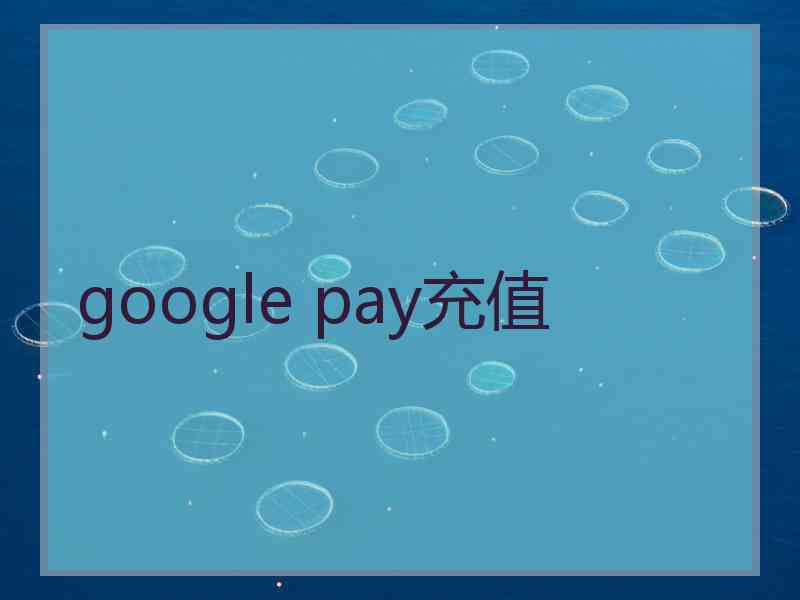 google pay充值